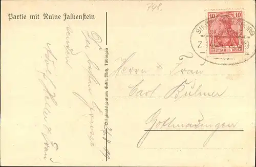 Falkenstein Donautal Ruine Falkenstein / Beuron /Sigmaringen LKR