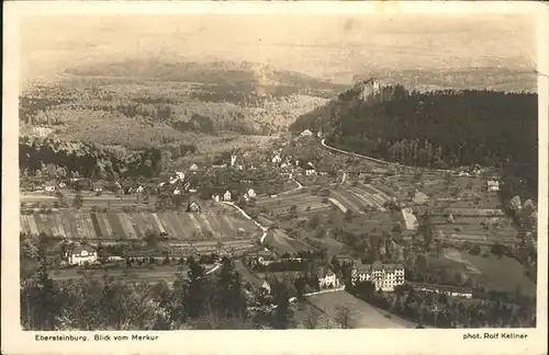 Ebersteinburg Blick vom Merkur Kat. Baden Baden