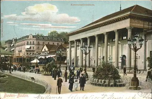 Baden Baden Konversationshaus Kat. Baden Baden