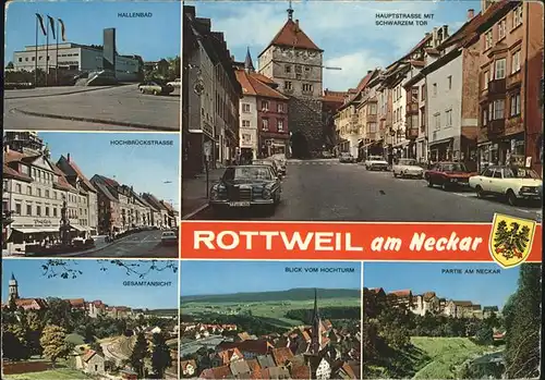Rottweil Neckar Gesamt und Teilansichten Schwarzes Tor  Kat. Rottweil