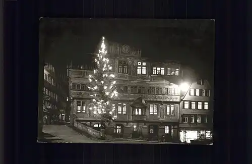 Tuebingen Rathaus bei Nacht / Tuebingen /Tuebingen LKR