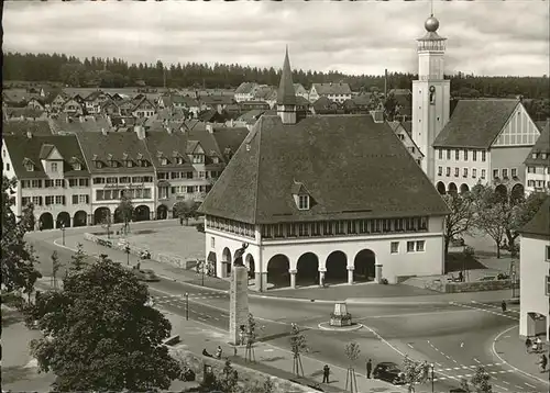 Freudenstadt Schwarzwald Blick auf Rathaus und Stadt Kat. Freudenstadt