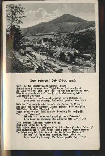 Bad Peterstal-Griesbach Teilansicht Gedicht / Bad Peterstal-Griesbach /Ortenaukreis LKR