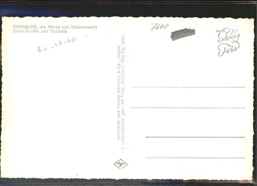 Offenburg Oststadt mit Unionsbruecke / Offenburg /Ortenaukreis LKR