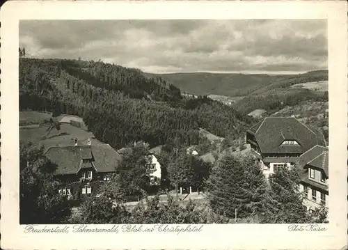 Freudenstadt Schwarzwald Blick ins Christophstal Kat. Freudenstadt