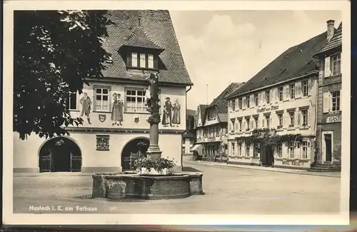 Haslach Kinzigtal Rathaus Brunnen Kat. Haslach Kinzigtal