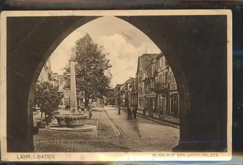 Lahr Schwarzwald Blick auf Urteilsplatz Kat. Lahr