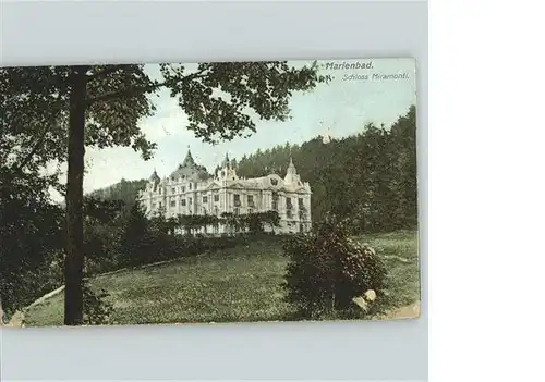 Marienbad Tschechien Boehmen Schloss Miramonti Kat. Marianske Lazne