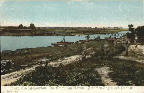 Pultusk oestl Kriegsschauplatz Die Wacht am Narew Kat. Pultusk