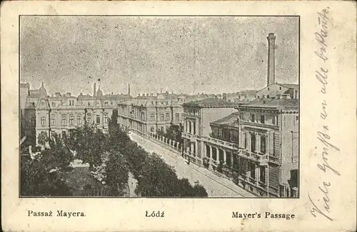 Lodz Mayers Passage Feldpost Kat. Lodz