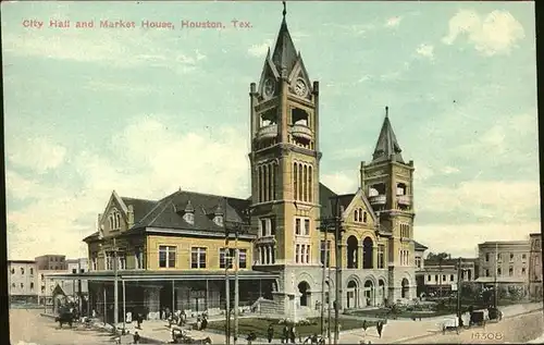 Houston Texas City Hall and Market House Kat. Houston