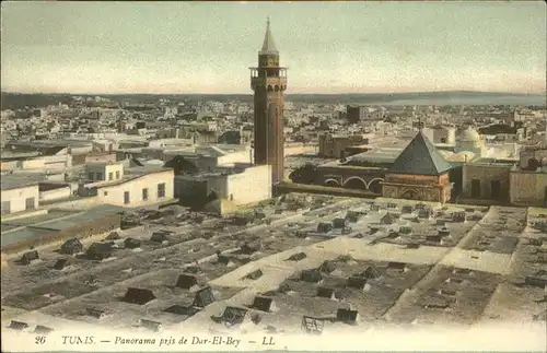 Tunis Panorama pris de Dar El Bey Kat. Tunis