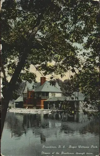 Providence Rhode Island Roger Williams Park Boathouse Kat. Providence
