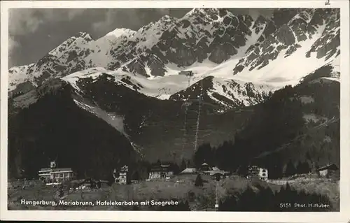 Garmisch-Partenkirchen Hungerburg Mariabrunn Hafelekarbahn Seegrube