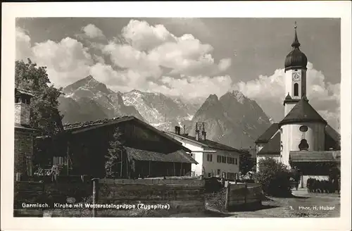 Garmisch-Partenkirchen Kirche Wettersteingruppe