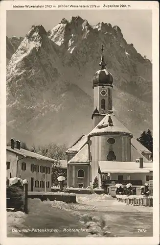 Garmisch-Partenkirchen Mohrenplatz Waxenstein Zugspitze