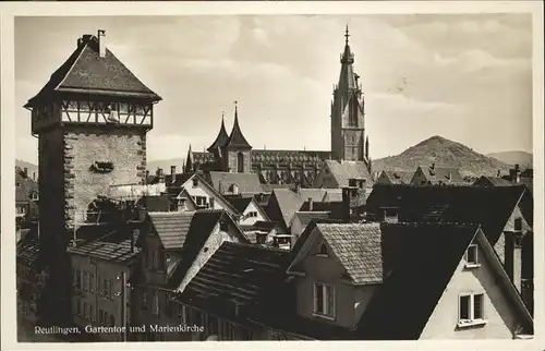 Reutlingen Gartentor Marien Kirche 