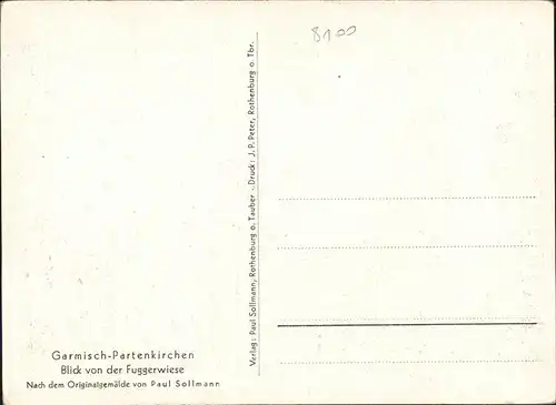 Garmisch-Partenkirchen Kuenstler Paul Sollmann