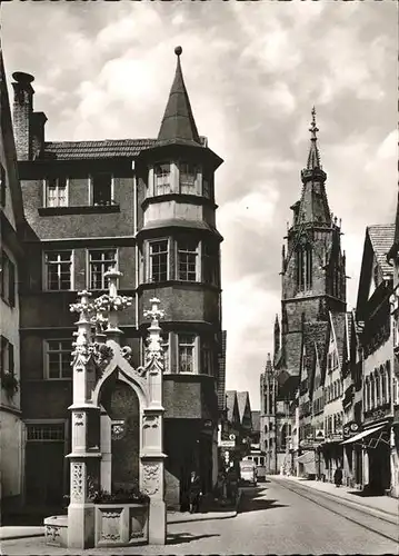 Reutlingen Lindenbrunnen Marien Kirche 