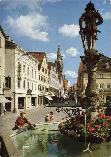 Reutlingen Marktbrunnen Wilhelmstrasse