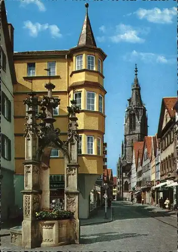 Reutlingen Wilhelmstrasse Lindenbrunnen Marien Kirche 