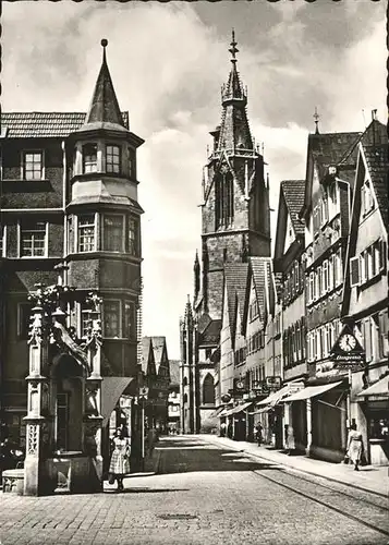 Reutlingen Wilhelmstrasse Marien Kirche  Lindenbrunnen