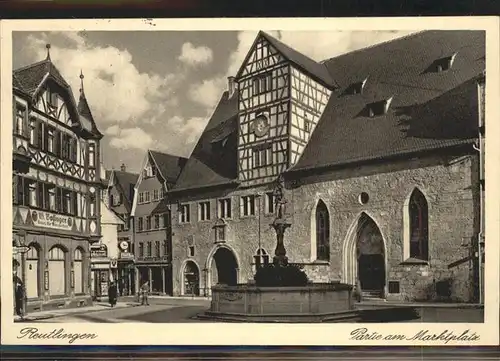 Reutlingen Marktplatz Brunnen