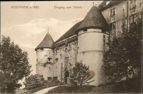 Heidenheim Brenz Schloss Hellenstein Eingang / Heidenheim an der Brenz /Heidenheim LKR