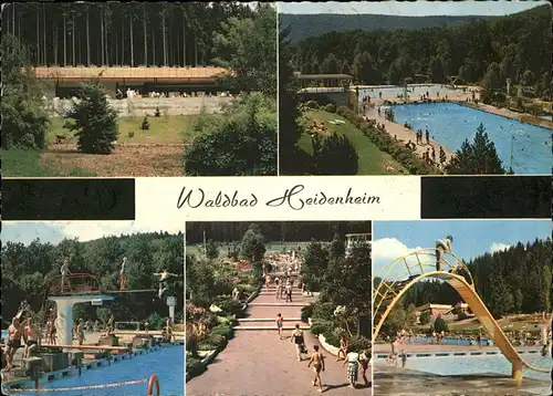 Heidenheim Brenz Waldbad Schwimmbad / Heidenheim an der Brenz /Heidenheim LKR