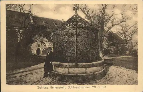 Heidenheim Brenz Schloss Hellenstein Schlossbrunnen / Heidenheim an der Brenz /Heidenheim LKR