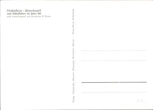 Heidenheim Brenz Roemerkastell Kuenstler R. Thelen / Heidenheim an der Brenz /Heidenheim LKR