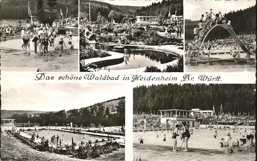 Heidenheim Brenz Waldbad Schwimmbad / Heidenheim an der Brenz /Heidenheim LKR