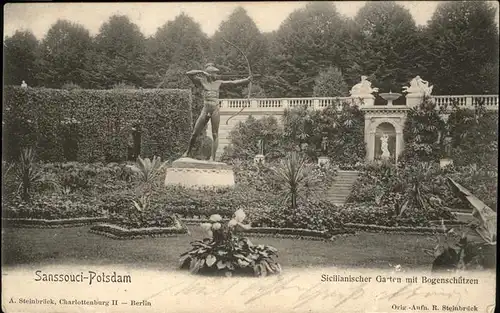 Potsdam Sanssouci Sizilanischer Garten Bogenschuetzen / Potsdam /Potsdam Stadtkreis