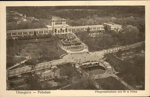 Potsdam Orangerie Fliegeraufnahme 80 m Hoehe / Potsdam /Potsdam Stadtkreis