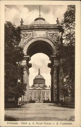 Potsdam Blick a. d. Neue Palais v. d. Communs / Potsdam /Potsdam Stadtkreis