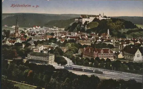 Heidenheim Brenz Schloss, Eisenbahn / Heidenheim an der Brenz /Heidenheim LKR