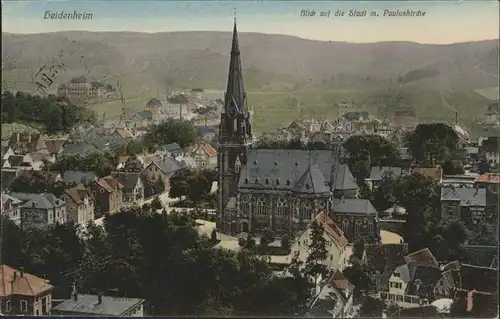 Heidenheim Brenz Stadt, Pauluskirche / Heidenheim an der Brenz /Heidenheim LKR