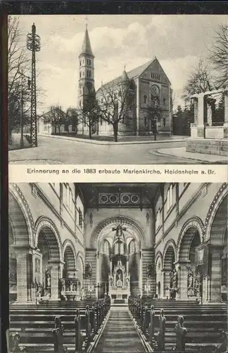 Heidenheim Brenz Erinnerung 1883 erbaute Marienkirche, Altar / Heidenheim an der Brenz /Heidenheim LKR