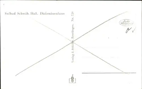 Schwaebisch Hall Diakonissenhaus Kat. Schwaebisch Hall