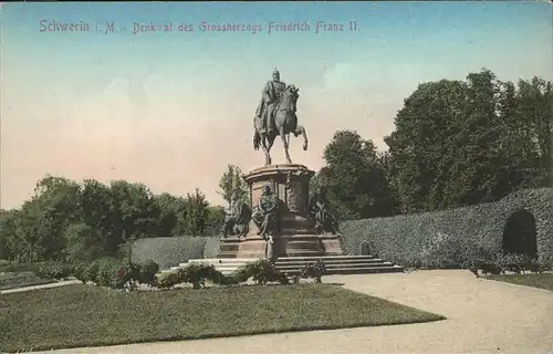 Schwerin Denkmal Friedrich Franz II. Kat. Schwerin