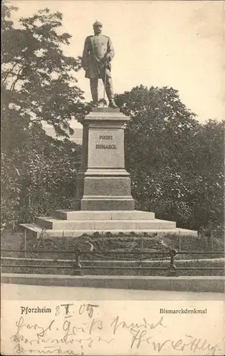 Pforzheim Bismarckdenkmal Kat. Pforzheim