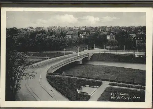 Pforzheim Hindenburgbruecke Kat. Pforzheim