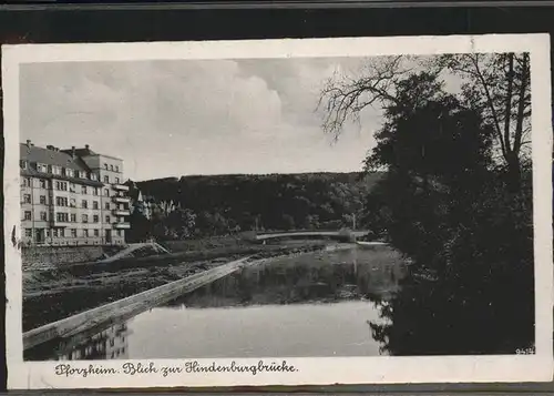 Pforzheim Hindenburgbruecke Kat. Pforzheim