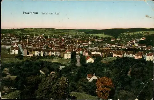 Pforzheim Totalansicht Kat. Pforzheim