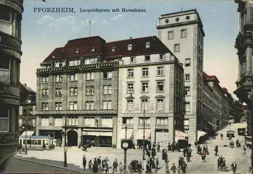 Pforzheim Leopoldsplatz Hansahaus Kat. Pforzheim