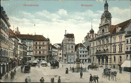 Pforzheim Marktplatz Kat. Pforzheim