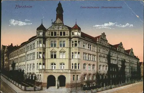 Pforzheim Osterfeldschule Reservelazarett Kat. Pforzheim