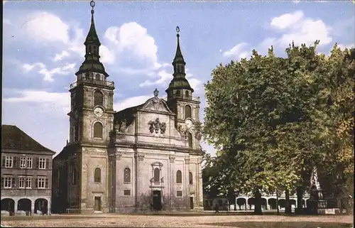 Ludwigsburg Marktplatz Stadtkirche Kat. Ludwigsburg