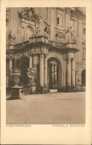 Ludwigsburg Schloss Portal Kat. Ludwigsburg