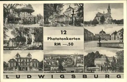 Ludwigsburg Stadtansichten Kat. Ludwigsburg